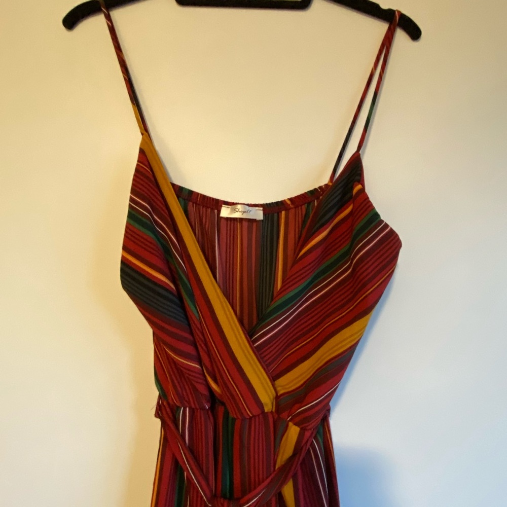STRIPED ROMPER - SZ L